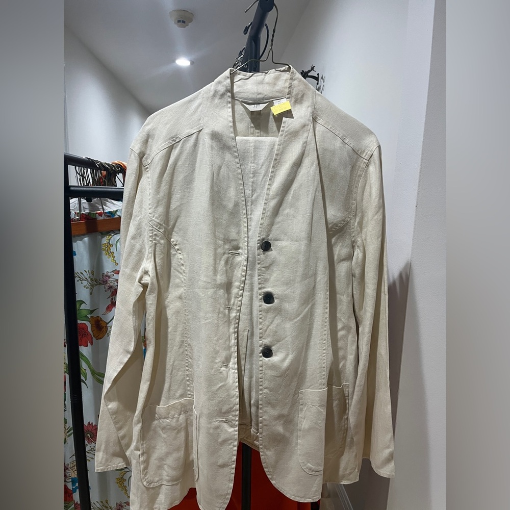 J. Jill Cream Women's Blazer & Long Pants